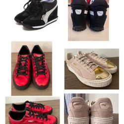 Assrt Leather Puma Sneakers Sz 8.5 $10 each