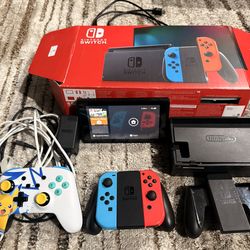 Nintendo Switch With Super Smash Bros