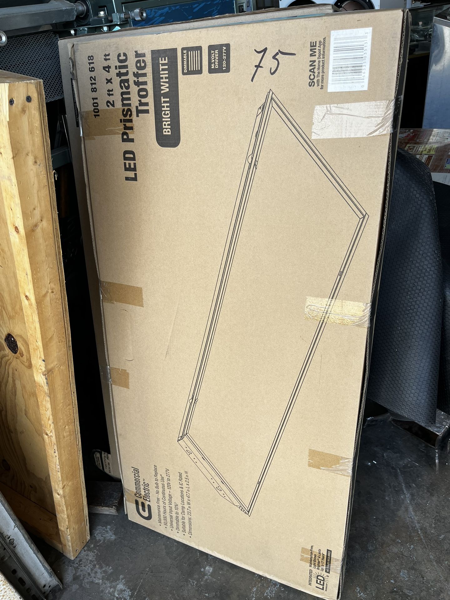 Lamps Lad Troffer 2x48