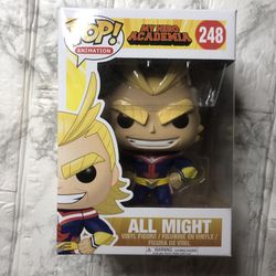 Funko Pop! Anime: My Hero Academia All Might #248 L Vinyl Figure *Damaged Box