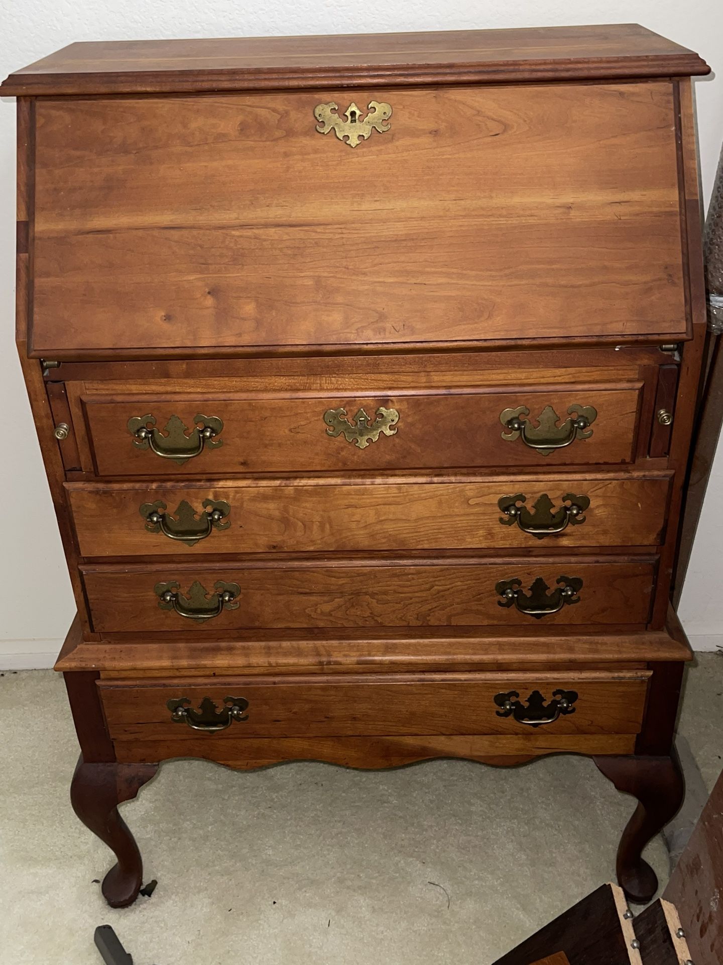 Solid Wood Petite Secretary
