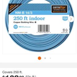14/2 And 14/3 Nm-b Romex 250ft Rolls Brand New 