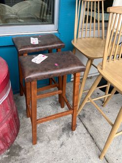 Brown bar stools (in store)