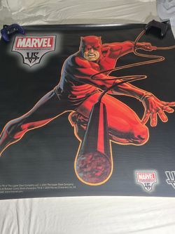 48x48 Marvel Trading Card Game Vs Sytem Teflon Banner