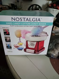 LIKE NEW IN BOX NOSTALGIA HARD CANDY AN COTTON CANDY MACKER 25 FIRM LOOK MY POST ALL MUST GO SOON