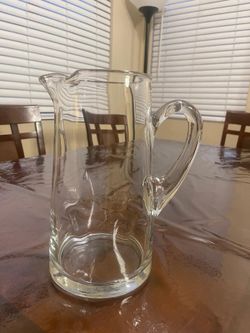 Clear Glass Pitcher