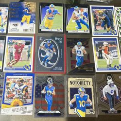 18 card Los Angeles Rams card lot Puka Nacua Select Rc Jared Verse Cooper Kupp Blake Corum Rc Todd Gurly Eric Dickerson 2023 2024 Mosaic Select Score 