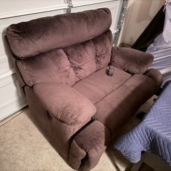 Brown Reclining Loveseat