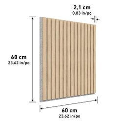 Brand New Artika Sonolok Sound‑Absorbing Slatted Panel Kit – Oak – 4 Panels – NIB