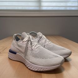 Nike Epic React Flyknit White Racer Blue Women Size 10.5