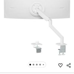 White Monitor Arm 