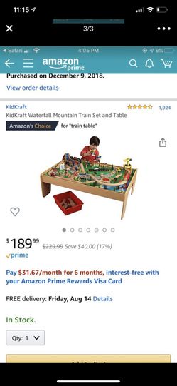 Train track table