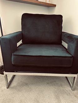 Black Velvet Chair