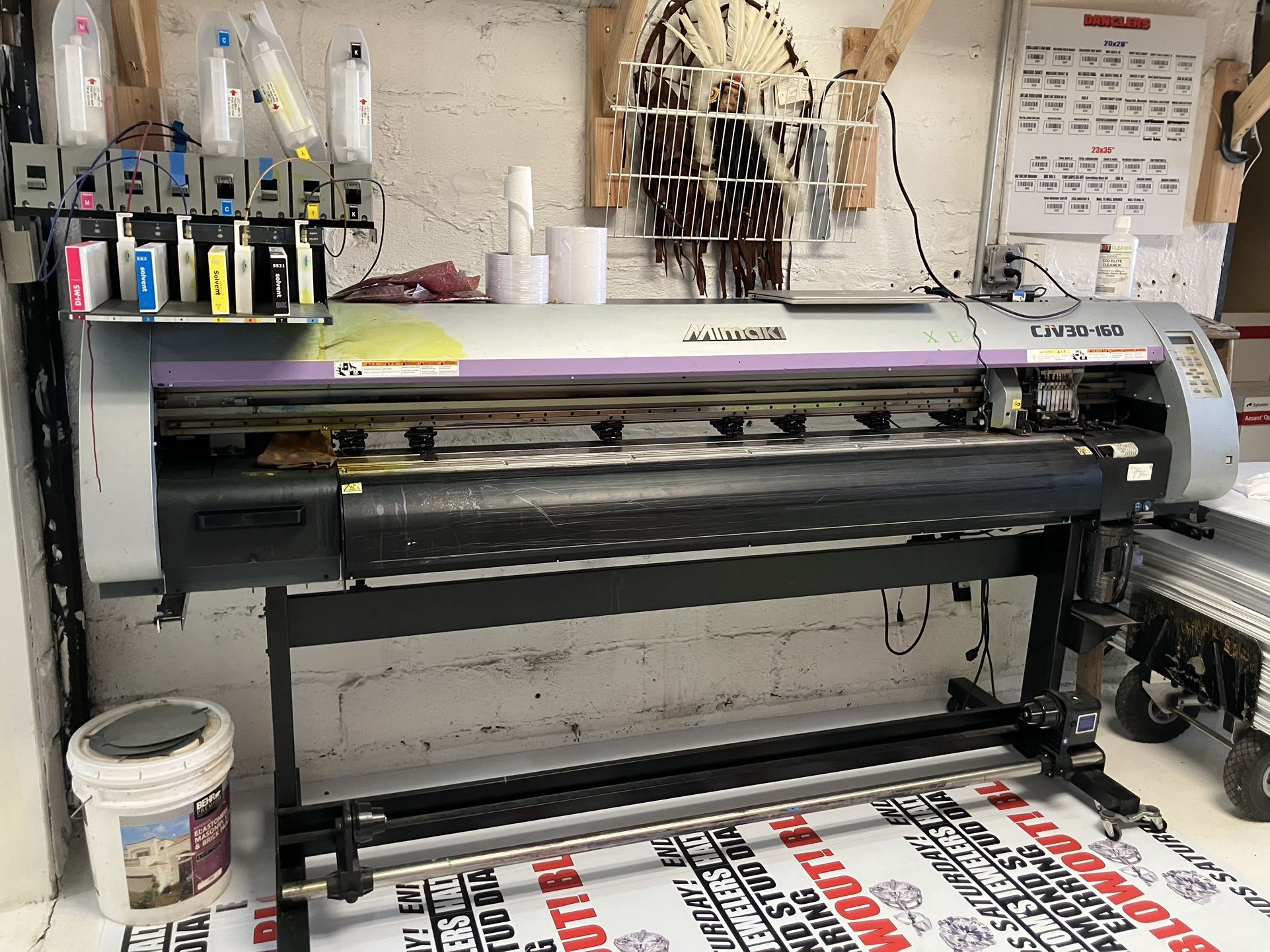Mimaki CJV30-160 63” Printer/Cutter/Plotter