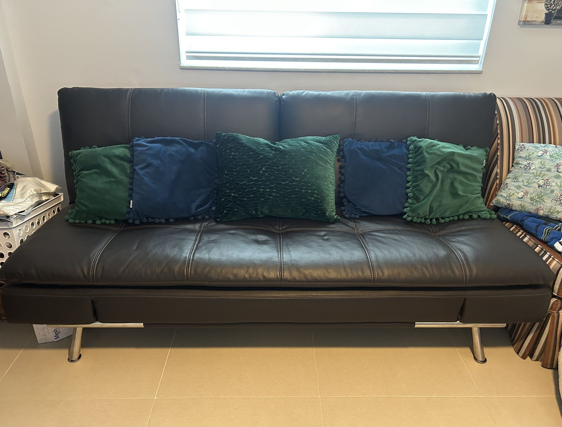 Dark Brown Futon Couch
