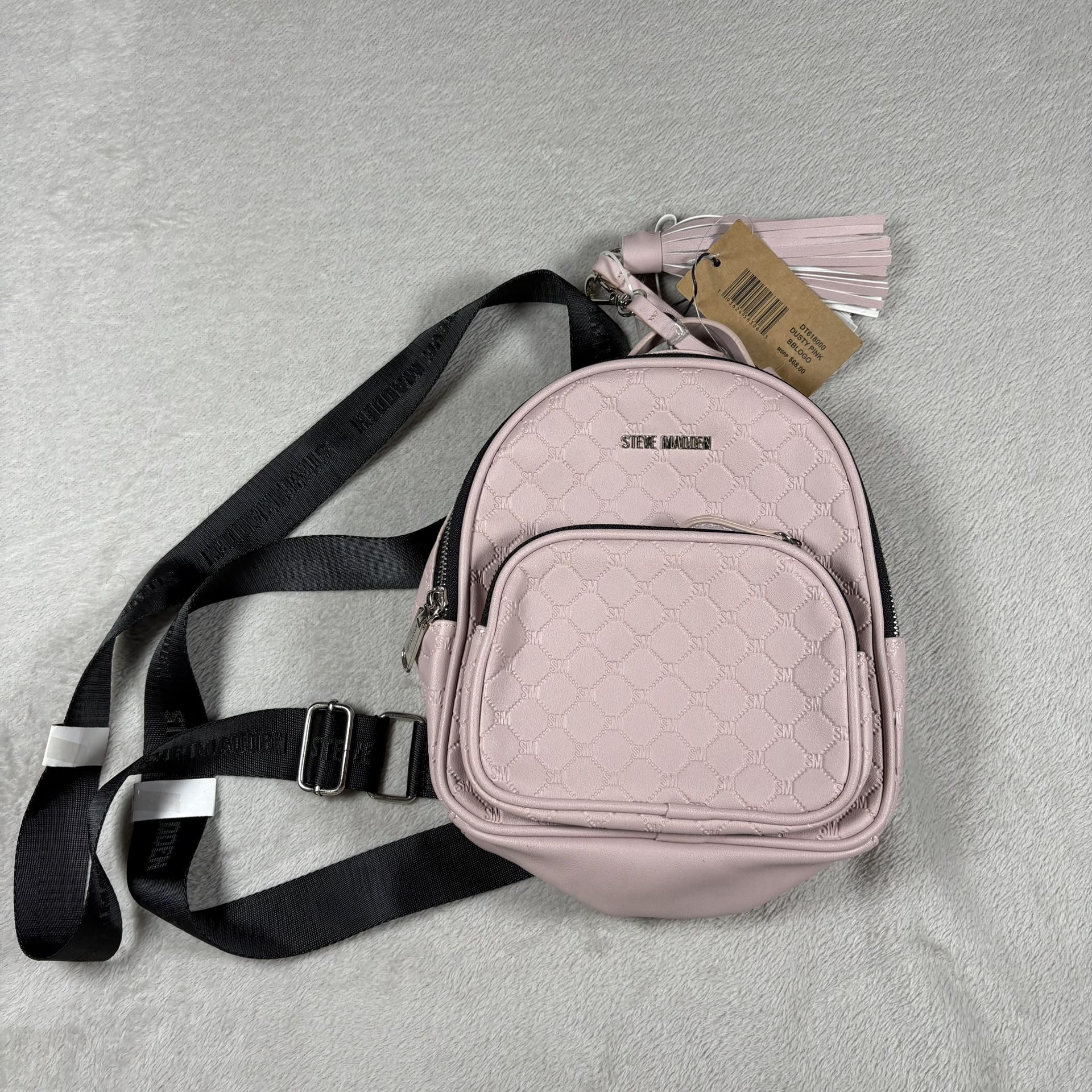 Mini pink Steve Madden backpack STEVE MADDEN-Mini Backpack Color: Pink... | Depop main image 3