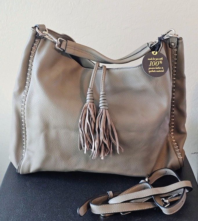 Moda Luxe London Taupe Hobo Bag