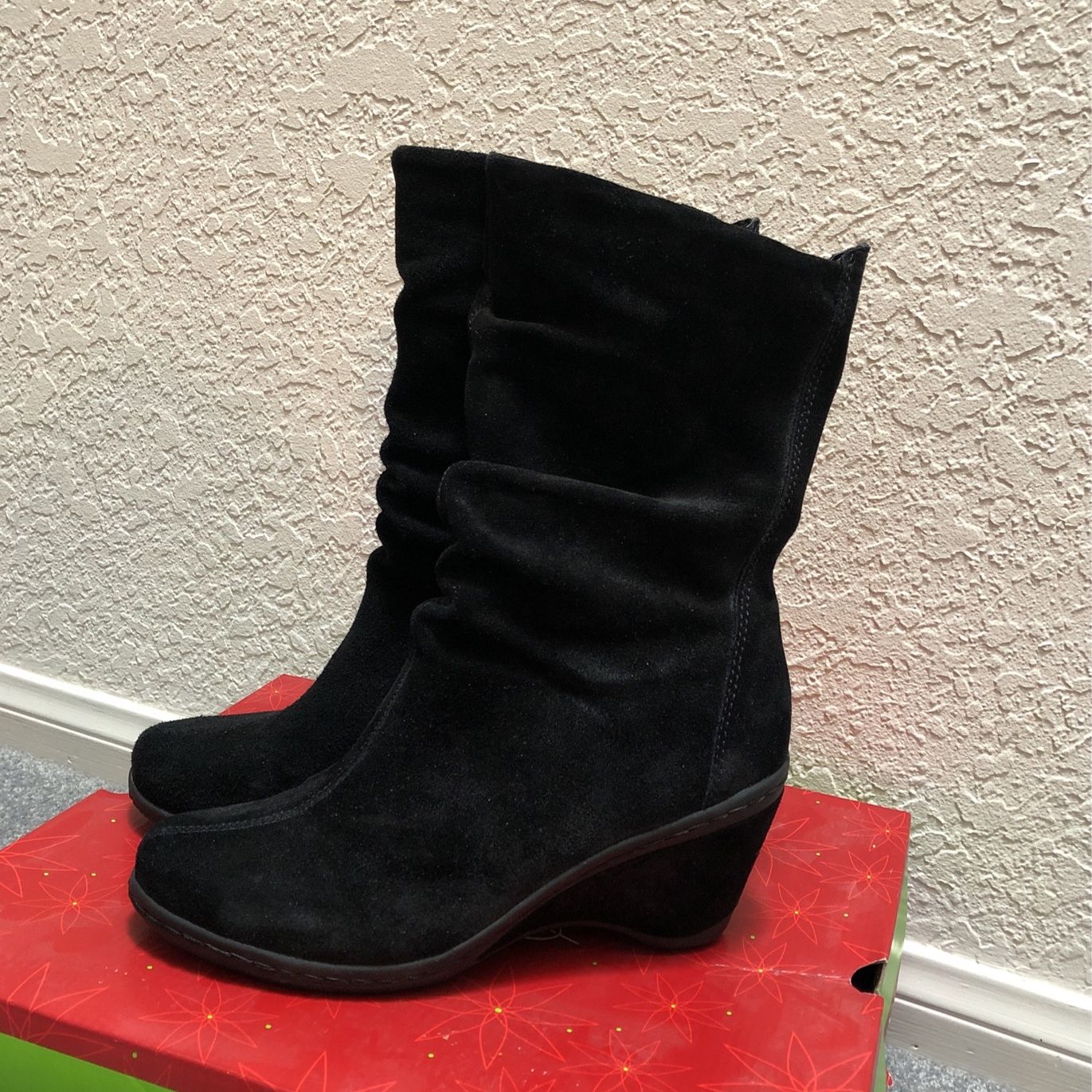 Black Suede Boots