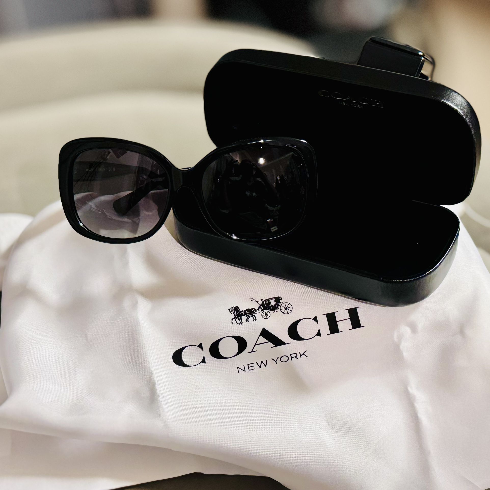 Coach Horse And Carriage Square Sunglasses 