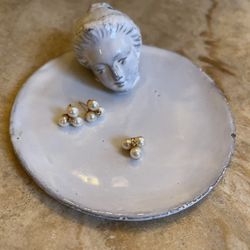 1970’s 14k Yellow Gold/pearls & Diamond Earrings & Pendant〰️
