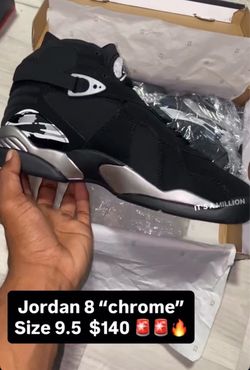 Air Jordan 8 Retro Chrome Size 9.5