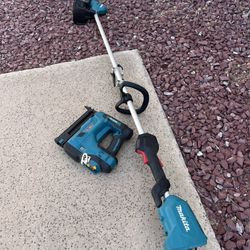 MAKITA WEED EATER AND 18 Gauge  BRAD NAILER (Sale  Together)