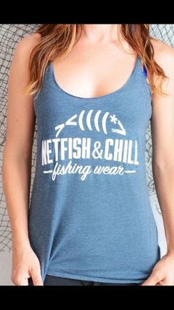 NetFish & Chill Women's Cute Funny Fishing Shirts for Sale in Riverview, FL  - OfferUp