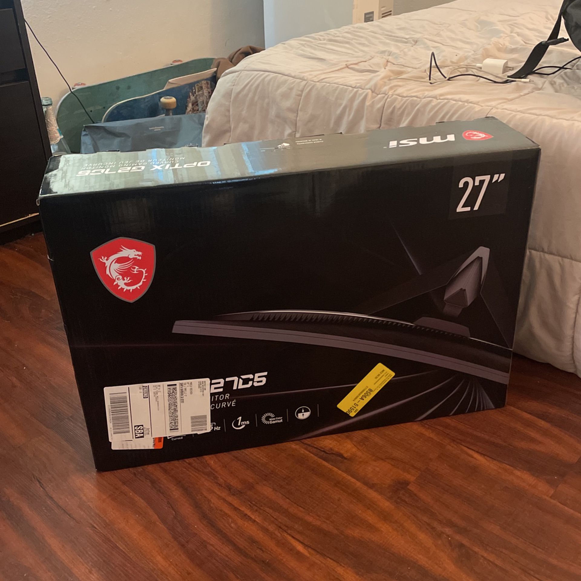 27 Inch MSI Curved Monitor unopened Brand New 1ms Response Time 165hz