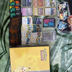 Eeveelution Collection & binder Full Of Pokemon Cards 