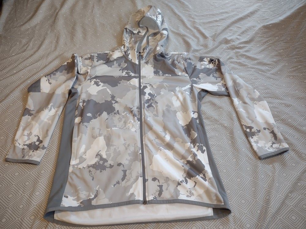 Men's XL Adidas Camo Zip Hoodie