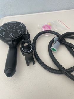 Matt black 7- spray shower head