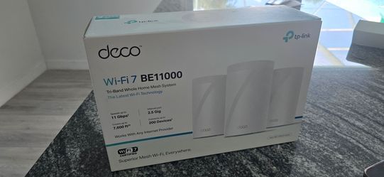 Tp-link Deco 7 Pro BE11000 Tri-band Wi-fi 7 Whole Home Mesh System, 3-pack