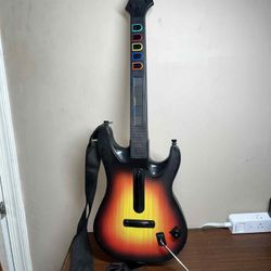 Red Octane Guitar Hero Sunburst Wireless Guitar PS2 Model: 95449.805 - No Dongle
