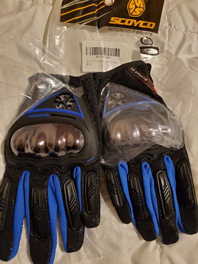 New touchscreen motorcycle street racing gloves sz xxl