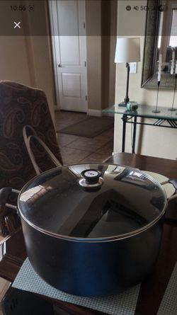 Nonstick Sauce Pot Sauce Pan with Lid, 40 QT Cooking Pot, Double Handles,oya Extra Grande Con Tapadera
