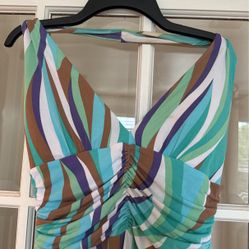 Halter Mid Length Dress - Size Small