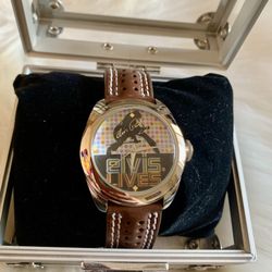 Elvis Presley Watch Genuine Leather Band