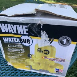 Wayne WaterBUG WWB Submersible Utility Pump 1257 GPH Used Tested