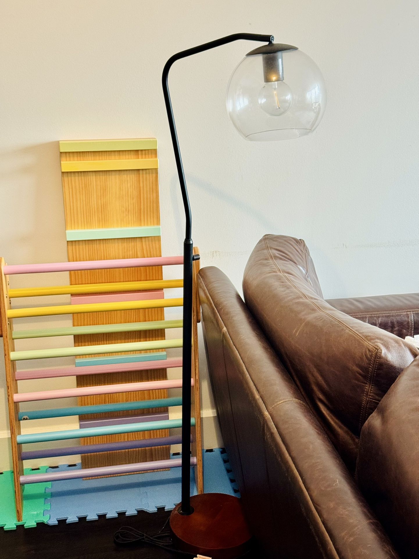 Vintage Industrial Style Lamp With GE Led Filament Light Hulb