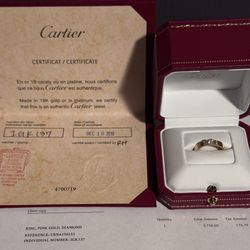 CARTIER DIAMOND RING 18K GOLD