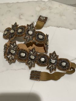 Embellished beaded belt