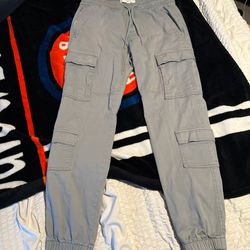 Medium Gray Hollister Joggers