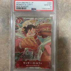 One Piece Mos burger Psa 10