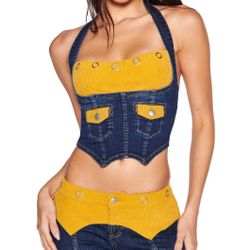 I AM GIA Tommie Corset and Jeans - S