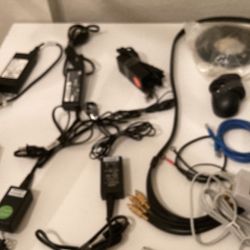 Computer cords and laptops