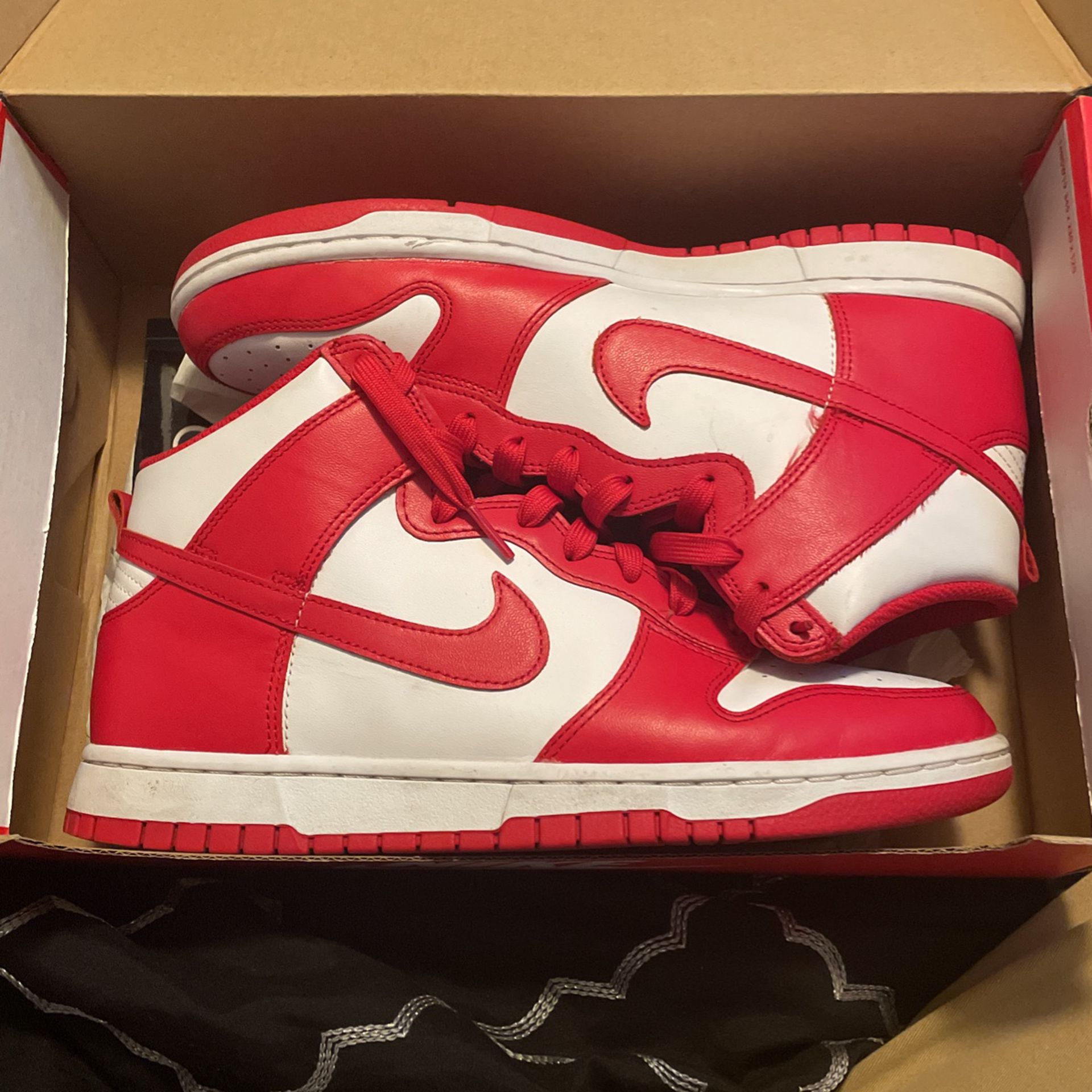 Red High Top Dunks