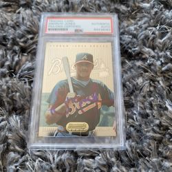 Andrew Jones Autograph Signed 1995 Bowman's Best Atlanta Braves RC #7 PSA/DNA