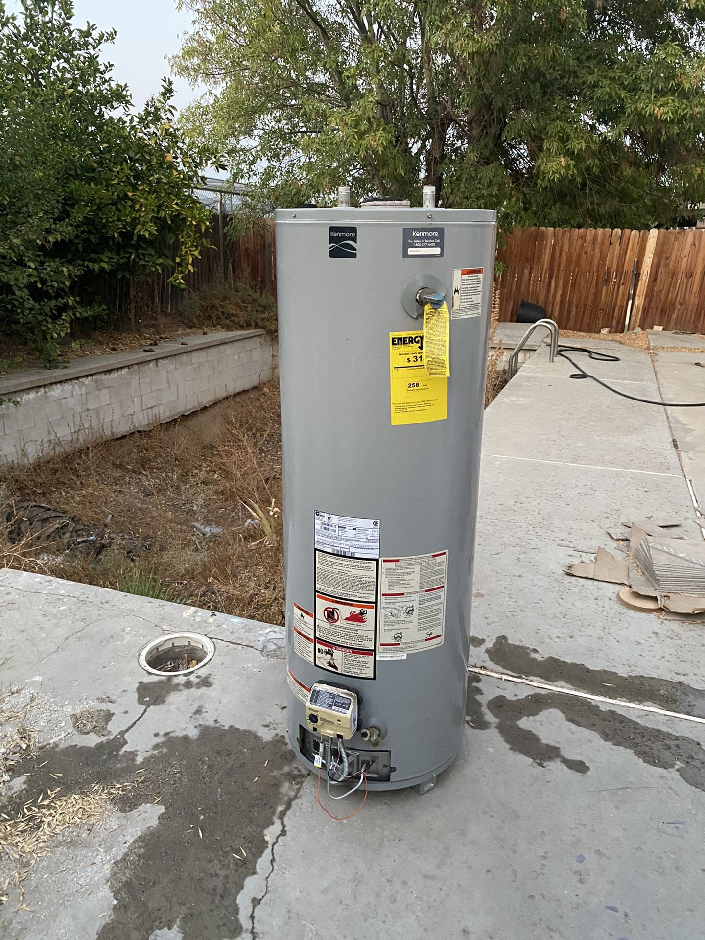 50 Gallon Kenmore Gas Hot Water Heater Kenmore Electric Water - Main Image