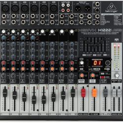 Behringer Xenyx X1222USB Mixer with USB and Digital Effects in New Condition 