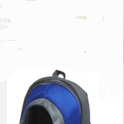 Small PET Backpack Drawstring BLUE AND Black